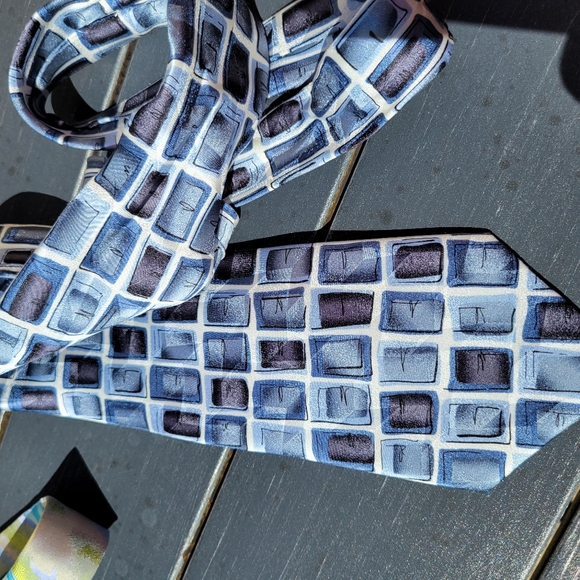 J. Garcia Silk Tie ~ Desert Storm ~ Collection Fifty-Four ~ GUC ~ Abstract Print - Picture 9 of 13